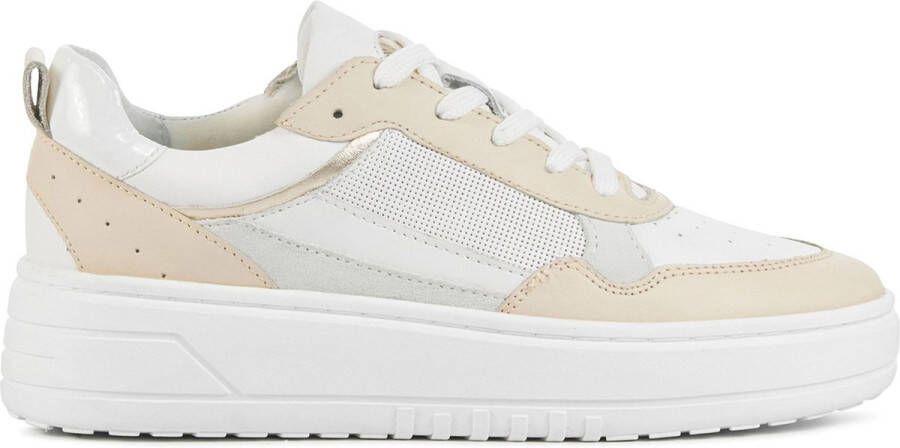 LINA LOCCHI Lage Sneakers Dames Anemone-09 Maat: 39 Materiaal: Leer Kleur: Wit