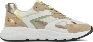 Lina Locchi Sneakers Dames Lage sneakers Damesschoenen Suède L1261 Wit combi