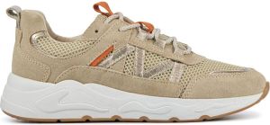 Lina Locchi Sneakers Dames Lage sneakers Damesschoenen Suède L1262 Beige combi