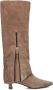 LINA LOCCHI Hoge Laarzen Dames Ss3010 Maat: 36 Materiaal: Suède Kleur: Taupe - Thumbnail 1