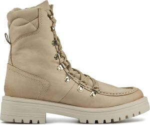 Lina Locchi Enkellaarsjes Dames Laarzen Damesschoenen Nubuck L1161 Beige