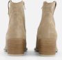 Linea zeta Enkellaarsjes beige Suede - Thumbnail 1