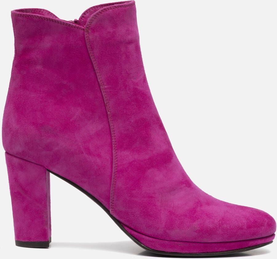 Linea zeta Enkellaarsjes roze Suede Dames