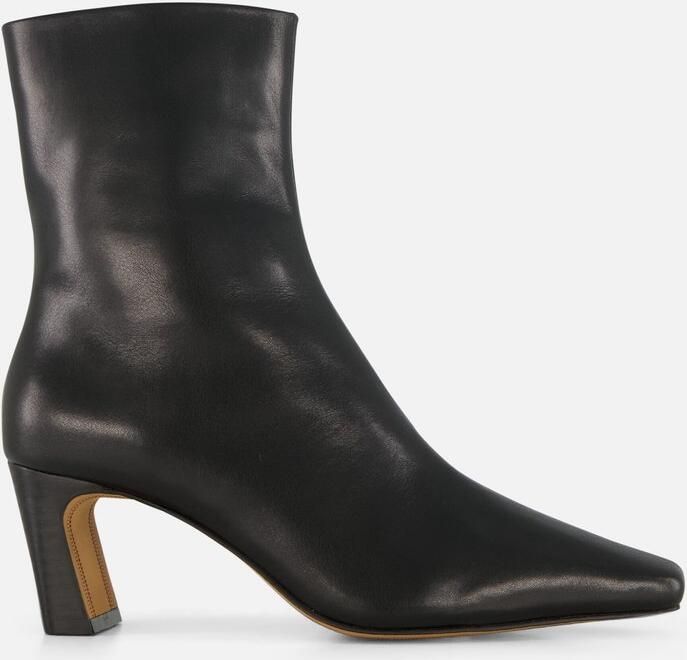 Linea zeta enkellaarzen met hak zwart