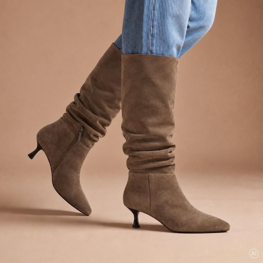 Linea Zeta Hoge laarzen taupe Suede