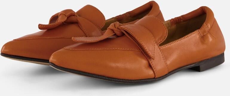 Linea zeta Instappers cognac Leer