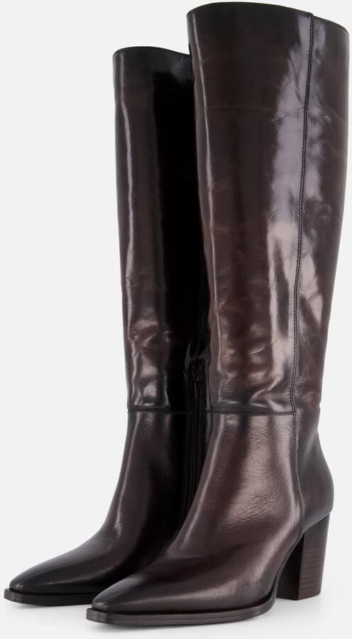 Linea Zeta Lange Laarzen bruin Leer