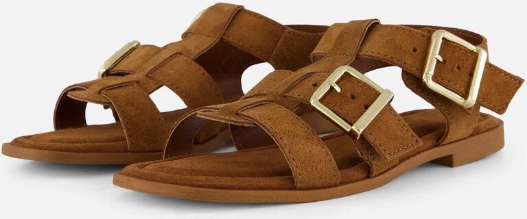 Linea zeta Sandalen bruin Suède