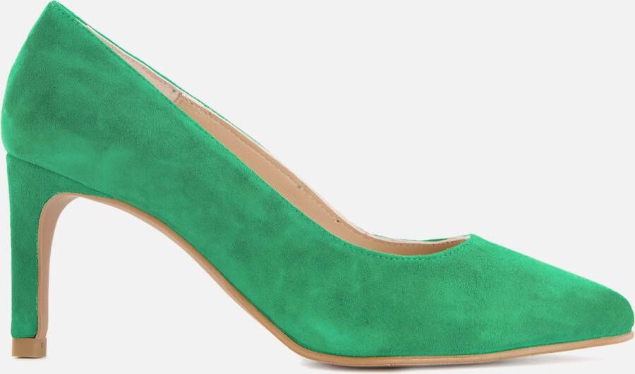 Linea zeta Pumps groen Suede
