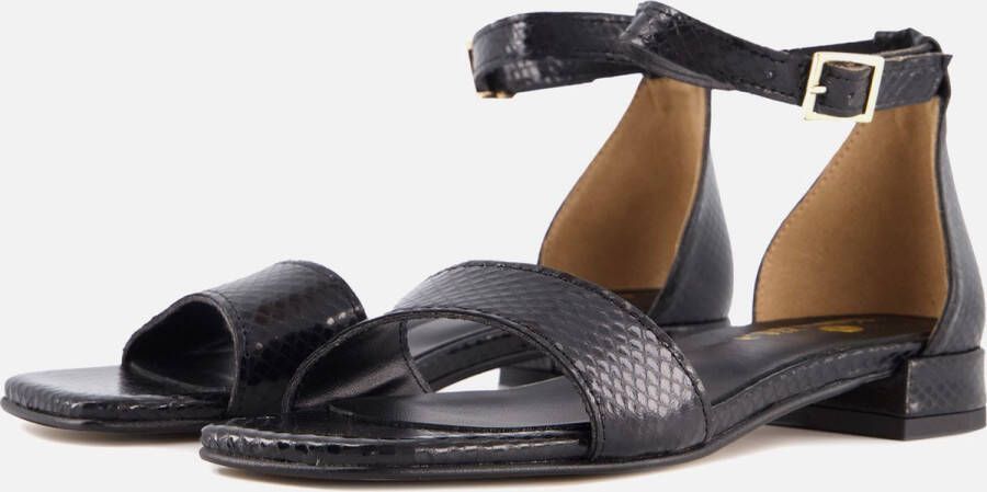 Linea zeta Sandalen zwart Leer