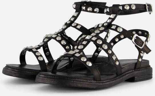 Linea zeta Sandalen zwart Leer