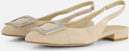 Linea Zeta Slingback Ballerina's beige Suede