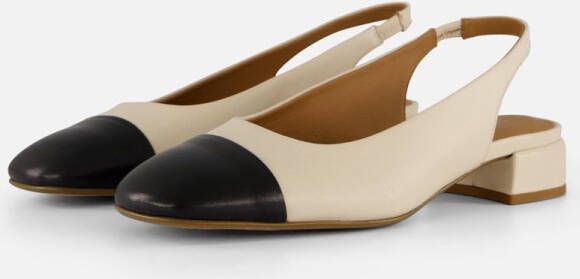 Linea zeta Slingbacks beige Leer