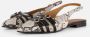 Linea zeta Slingbacks bruin Leer - Thumbnail 1