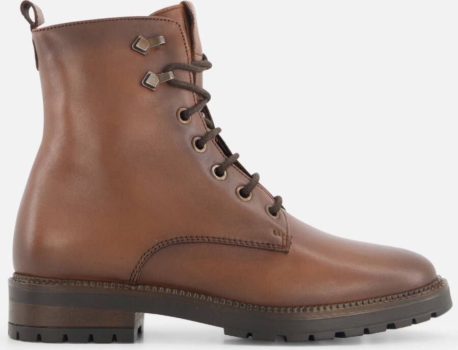 Linea zeta Veterboots cognac Leer