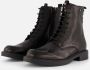 Linea zeta Veterboots zwart Leer - Thumbnail 1