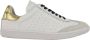 Linkkens Bella wit goud dames sneaker - Thumbnail 1