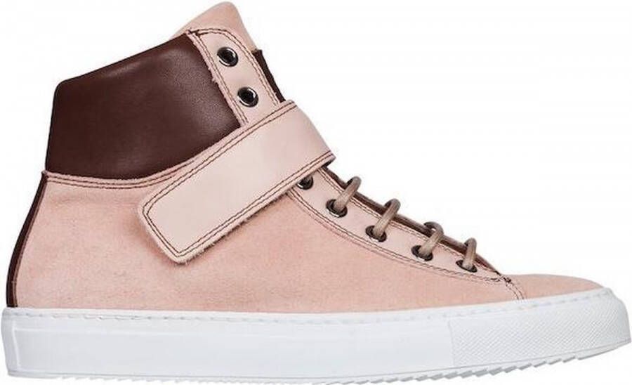 Linkkens Kobe basket suede nappa leder nude