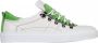Linkkens Kobe low top lace nappa suede off white lime - Thumbnail 1