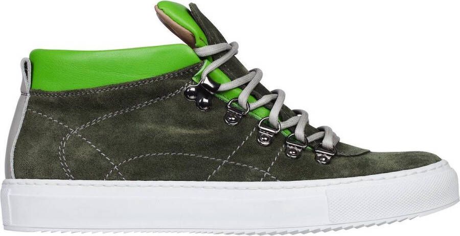 Linkkens Kobe mid top lace suede nappa amazon lime