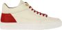 Linkkens Kobe sneaker mid top lace offwhite red - Thumbnail 1