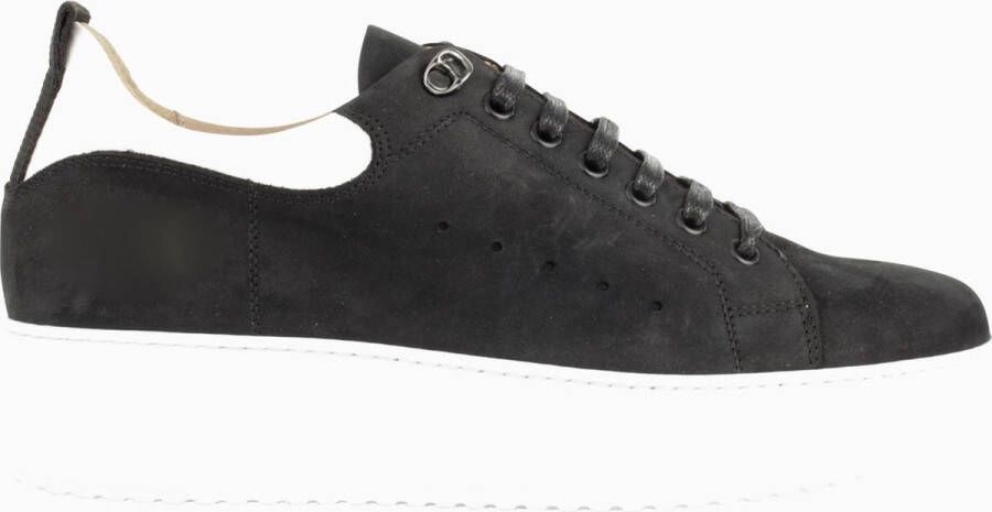 Linkkens Sinisa sneaker black white nubuck