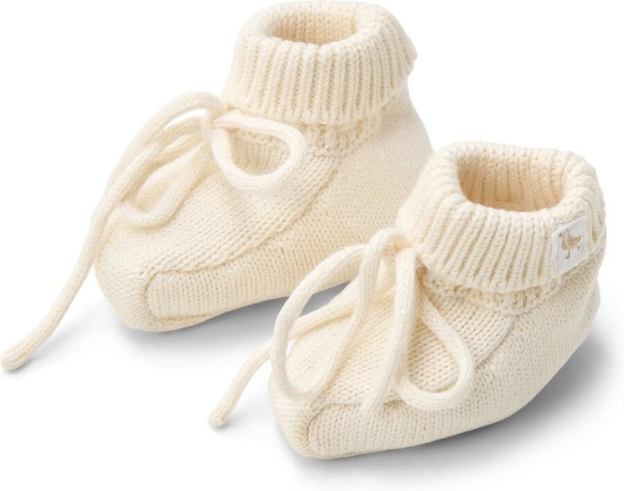 Little Dutch Slofjes Wit Newborn Naturals-62