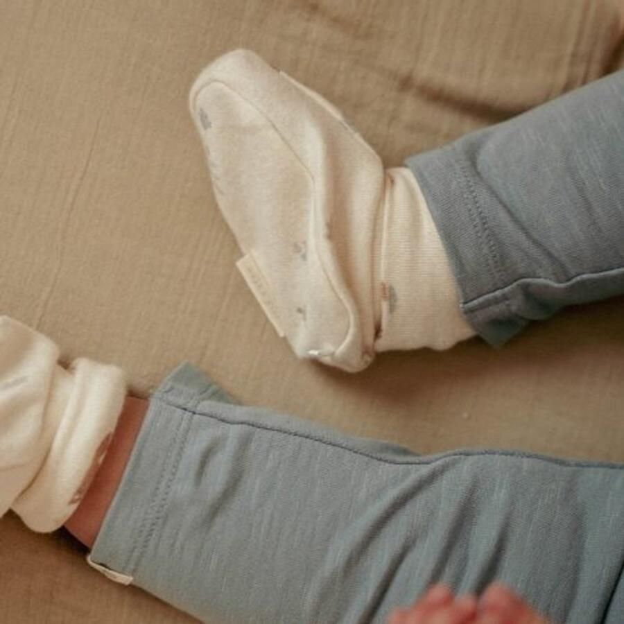 Little Dutch Sloffen kinderen Zand Beige Forest Friends Newborn Forest Nature