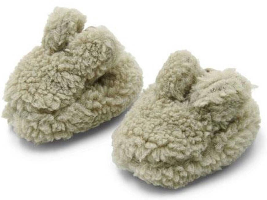 Little Dutch Sloffen kinderen & Soft Green Groen Newborn Naturals Teddy