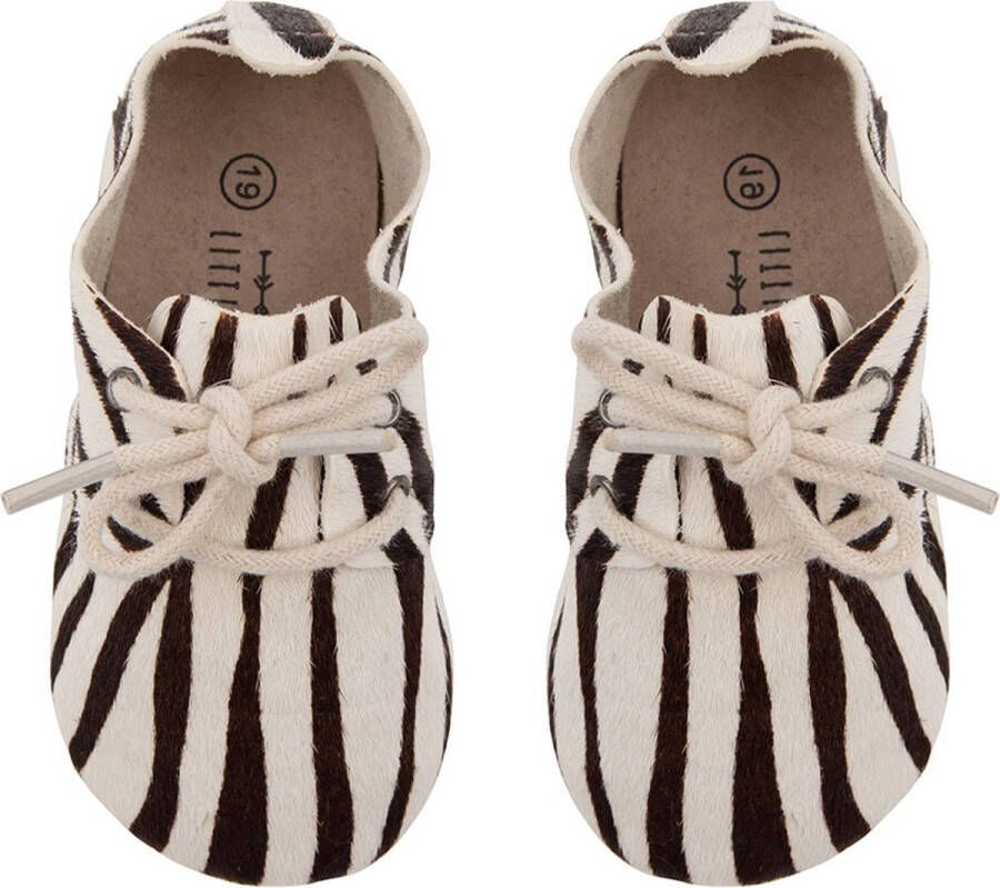 Little Indians Schoenen Zebra 12 5 Cm Leer Zwart wit