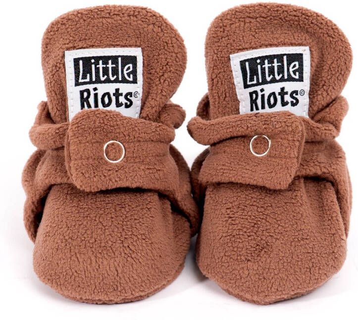 Little Riots Babyslofjes Fleece Original Brownie 3-6 Maanden (10cm) Schoen