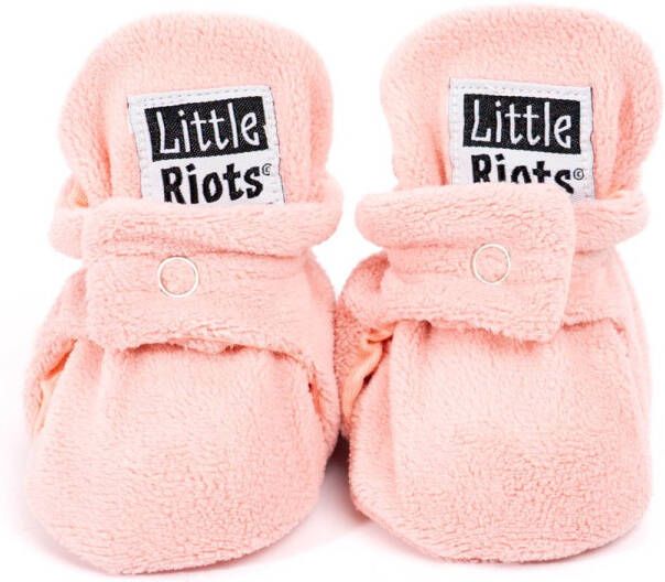 Little Riots babyslofjes fleece original oud roze slofjes voor je baby dreumes en peuter voor jongens en meisjes 3-6 Maanden (10cm) schoen