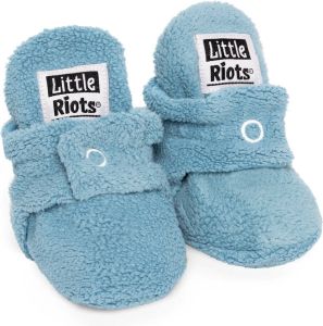 Little Riots Babyslofjes Fleece Original Sky Blue 3-6 Maanden (10cm) Schoen