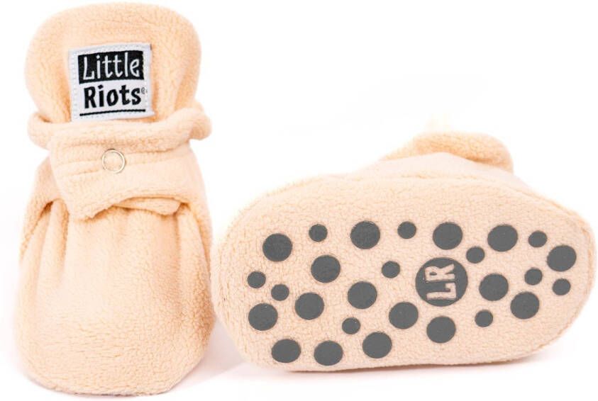 Little Riots Babyslofjes Fleece Stepper Soft Beige 24-36 Maanden (15 5cm) Schoen