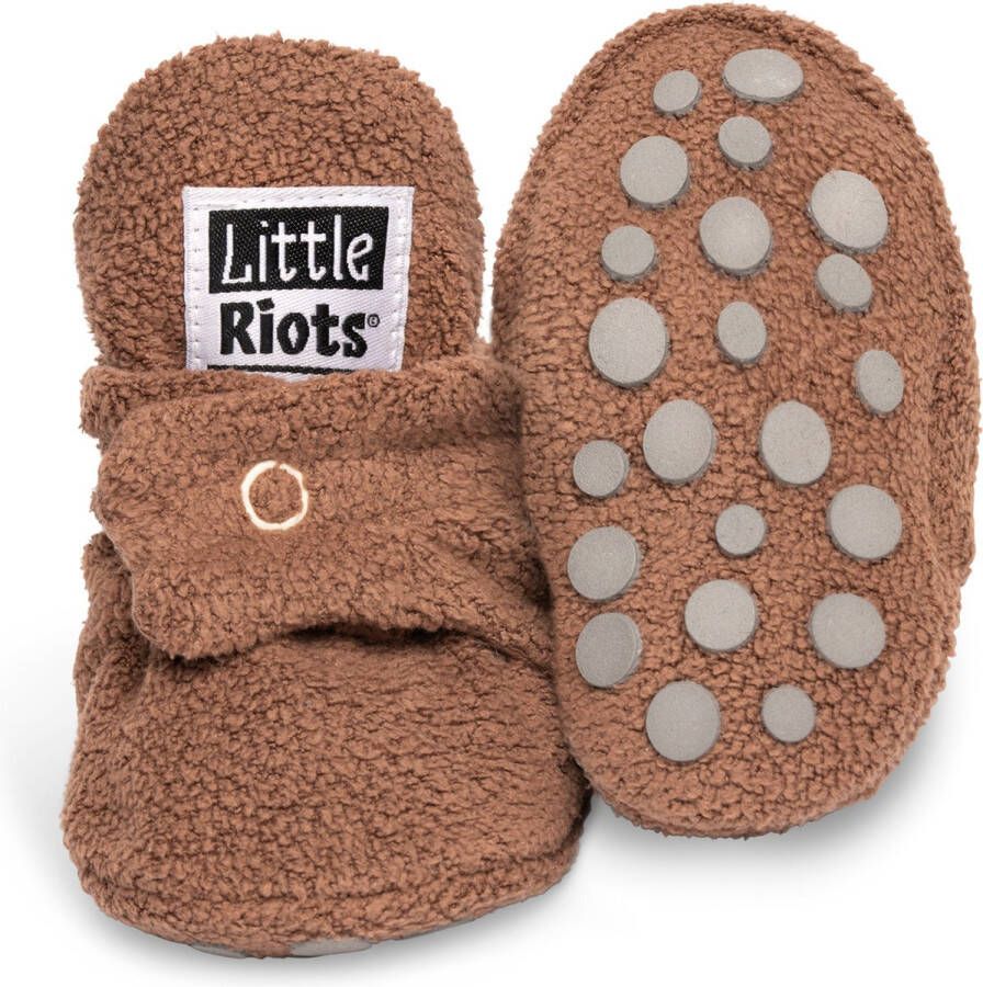 Little Riots Babyslofjes Fleece Stepper Brownie 6-12 Maanden (11 5cm) Schoen - Foto 1