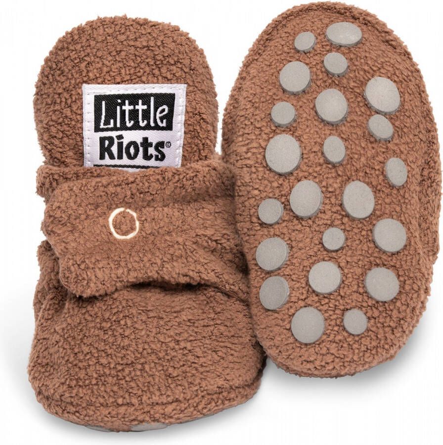 Little Riots Babyslofjes Fleece Stepper Brownie 6-12 Maanden (11 5cm) Schoen