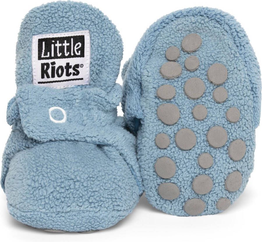 Little Riots Babyslofjes Fleece Stepper Sky Blue 24-36 Maanden (15 5cm) Schoen