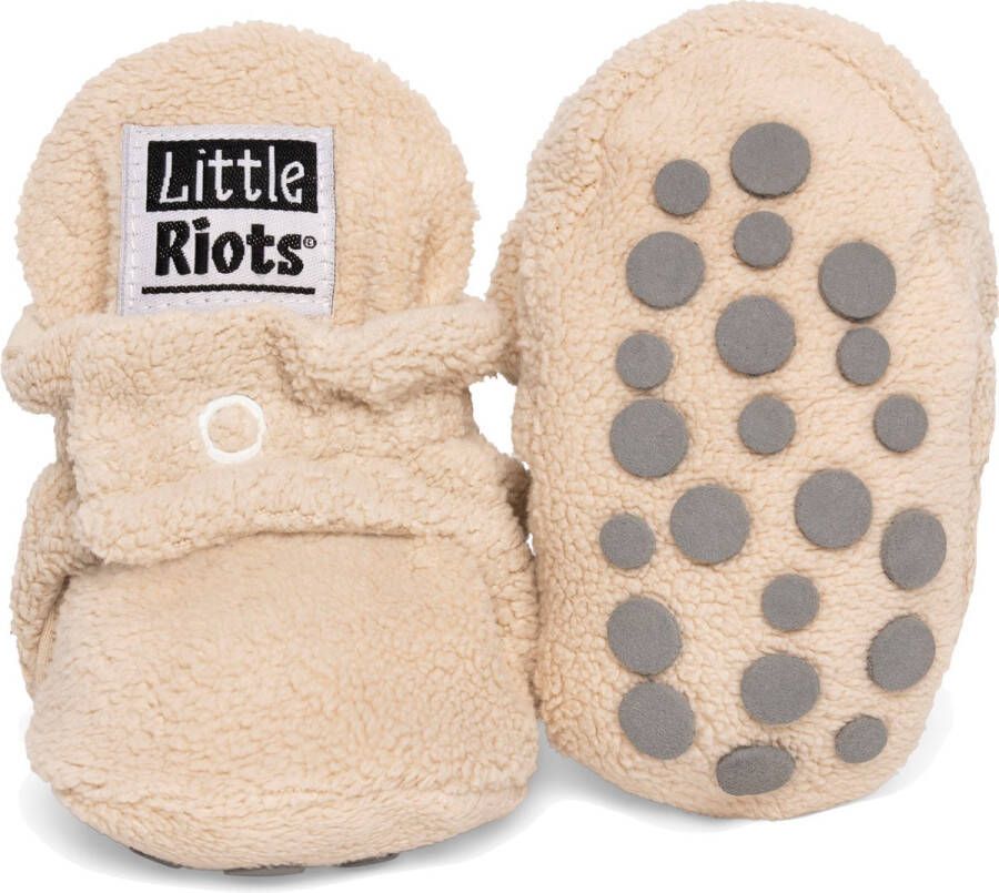 Little Riots Babyslofjes Fleece Stepper Soft Beige 24-36 Maanden (15 5cm) Schoen