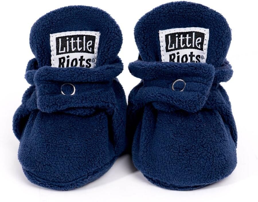 Little Riots Babyslofjes Fleece Original Navy Blue