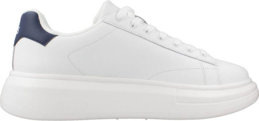 Liu Jo Witte leren vetersneakers met rubberen zool White Heren