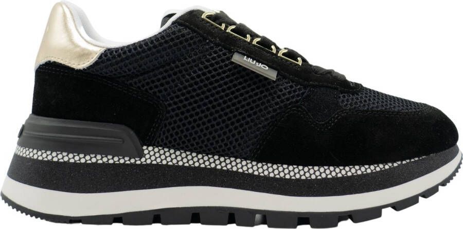 Liu Jo Amazing 10 Suede Dames Sneakers Laag Zwart - Foto 2