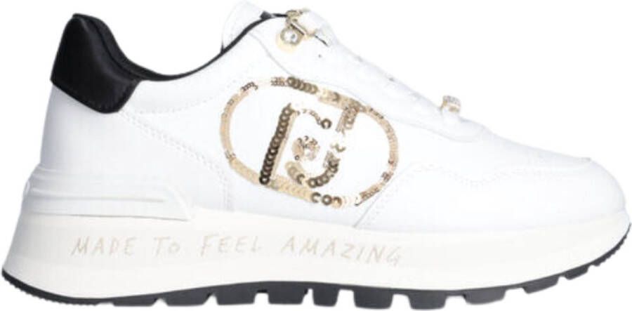 Liu Jo Amazing 20 Dames Sneakers Laag White Light Gold