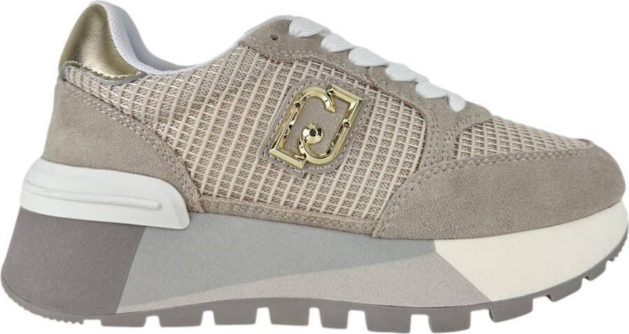 Liu Jo Amazing 20 Sneakers Leren Sneaker Dames Beige