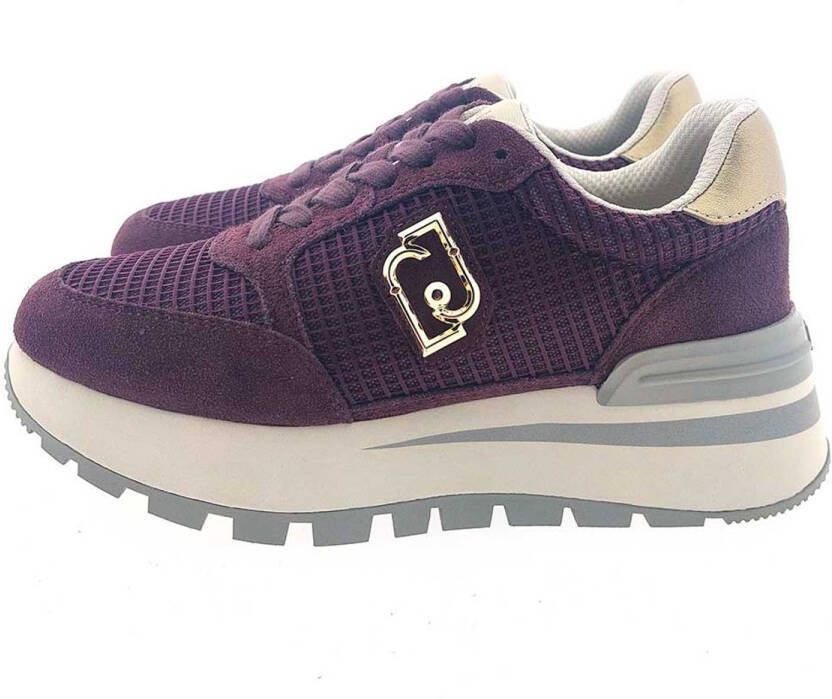 Liu Jo Amazing 25 leren sneakers bordeaux