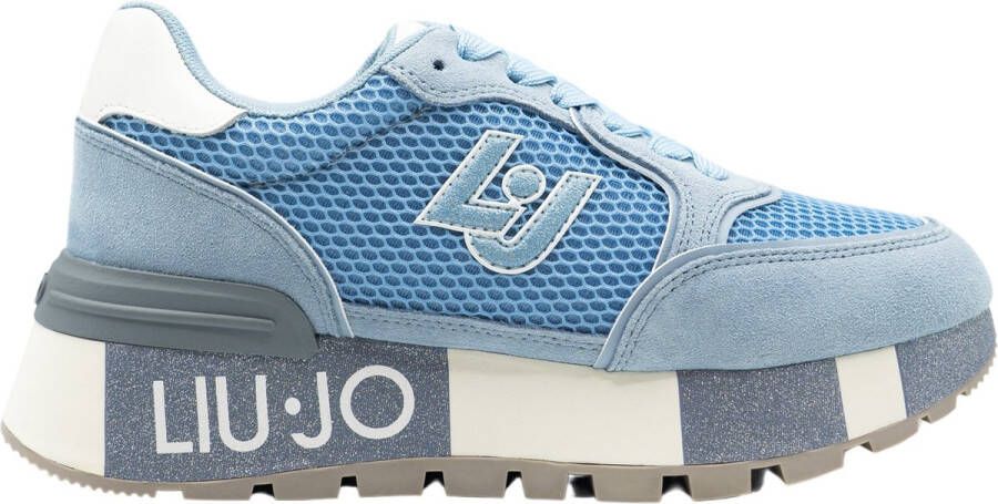 Liu Jo Amazing 25 Suede Dames Sneakers Light Blue