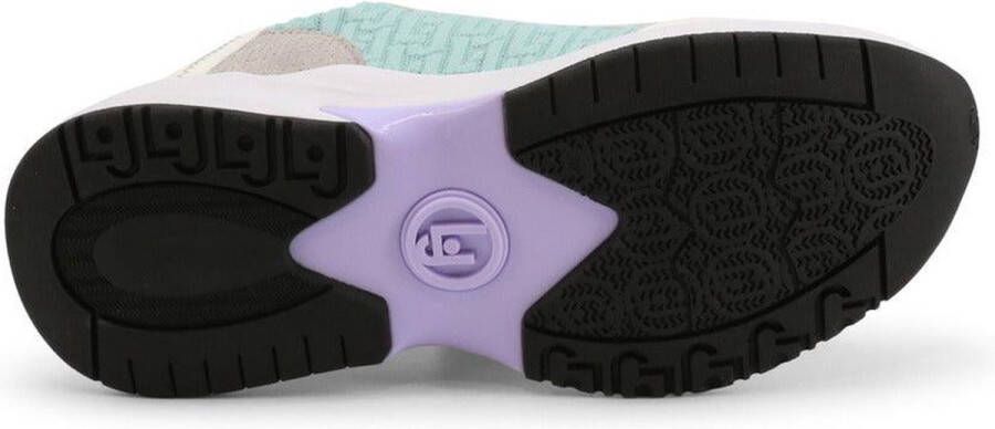 Liu Jo Metalen Eyelet Ronde Neus Sneakers met Zijrits White Dames - Foto 5