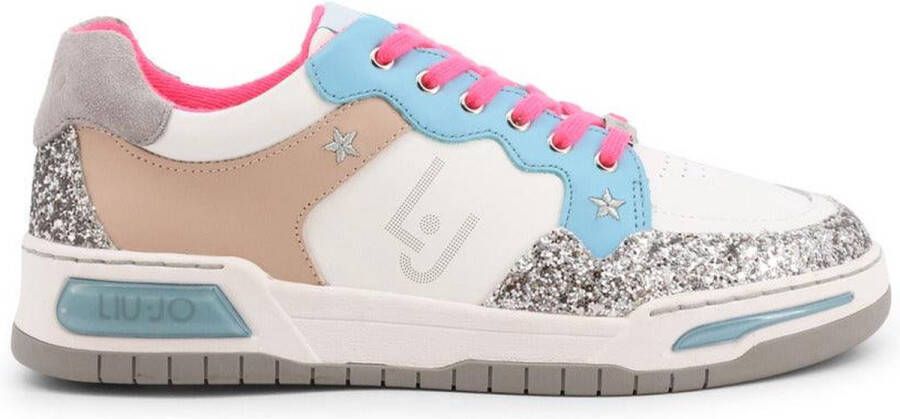 Liu Jo Glam Glitter Sneakers Glanzende Synthetisch Leren Sneakers White Dames