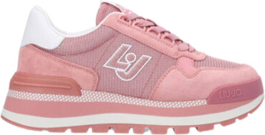 Liu Jo Roze veterschoenen met suède details Roze Dames