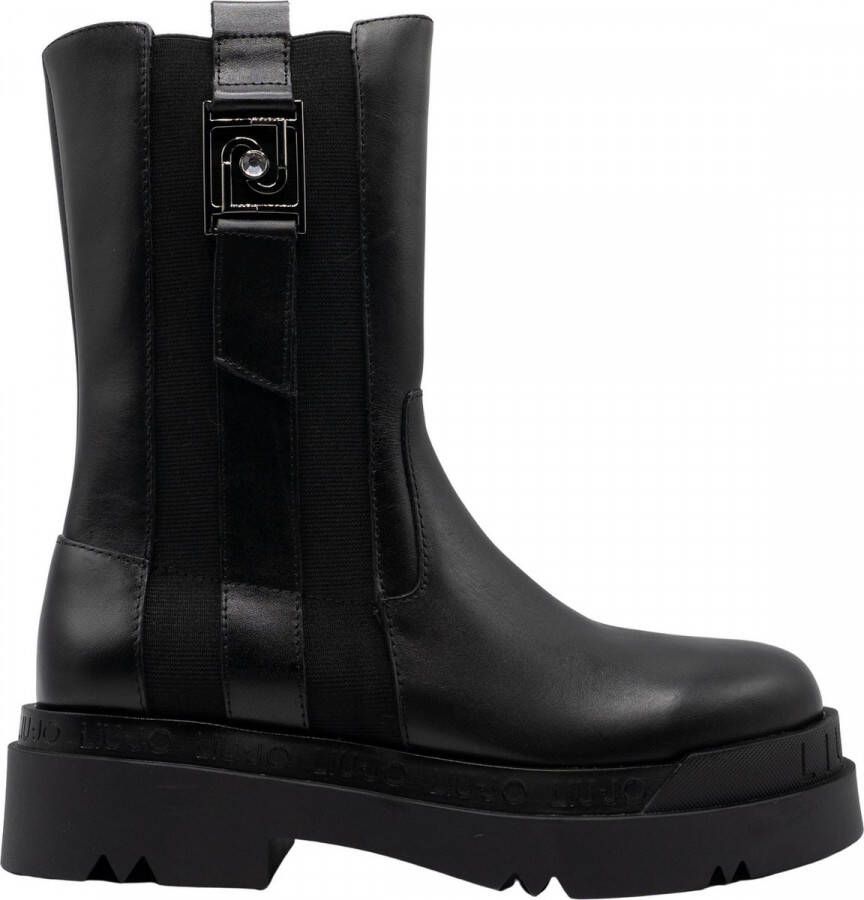 Liu Jo Chelseaboot Dames Zwart Leder