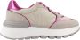 Liu Jo Dames Amazing 25 Sneaker Beige Roze - Thumbnail 1